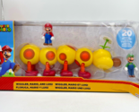 Wiggler Figure Multipack with Mario &amp; Luigi Nintendo Super Mario Jakks READ - £24.95 GBP