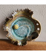 Cheer Clay Studio Pottery Glass Fused Glazed Wall Sconce - Signed by Joh... - £34.91 GBP