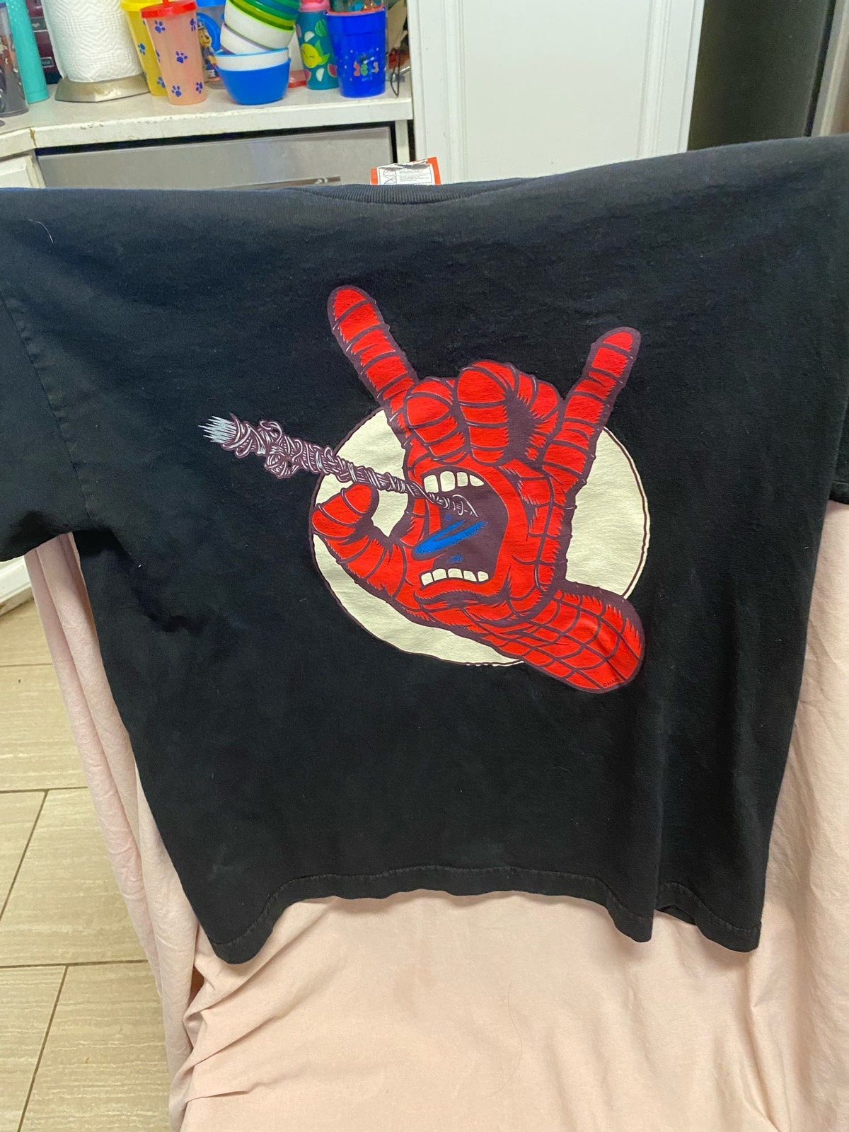 Primary image for Vintage Rare Marvel Comics X Santa Cruz Kids Spider-Man Shirt Size XL