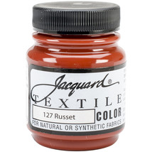 Jacquard Textile Color Fabric Paint 2.25oz-Russet - $16.20