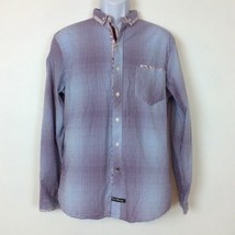 English Laundry Blaque Label Christopher Wicks Purple Check Shirt Size M... - $18.69