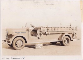 Orig. 1930s photo Pirsch Fire Truck with Ladder Florence, South Carolina FD - £25.32 GBP