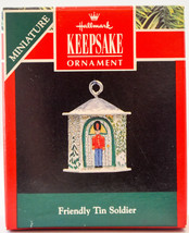 Hallmark  Friendly Tin Soldier 1992  Keepsake  Miniature Ornament - $12.37