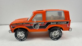 Vintage Nylint Orange Pressed Steel BASS CHASER Ford Bronco Truck SUV USA - $15.83