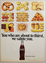 1969 Print Ad Coca-Cola in Bottles Pretzels,Pizza &amp; Snacks with Coke - £12.47 GBP