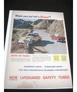 Vintage Goodyear Lifeguard Safety Tubes Full Page Color Advertisement  - €12,92 EUR