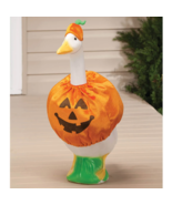 Pumpkin Outfit Costume for 23&quot;H Goose Gone Viral Porch Outdoor Garden Decor - £24.70 GBP