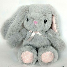 Toys R Us Baby So Sweet Gray Easter Bunny Rabbit Plush Stuffed Animal 2015 8" - £26.49 GBP