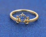 2024 New 14k Gold-plated Disney Cinderella&#39;s Carriage Ring - £13.15 GBP