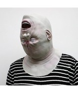 Scary Horrifying Upside-down Evil Full Face Head Costume Mask Halloween ... - $34.99