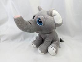 The Petting Zoo Gray Elephant Plush 7 Inch Big Eyes Stuffed Animal Toy - £6.72 GBP