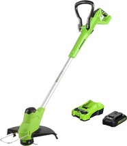 Greenworks 24V 11&quot; Cordless Torqdrivetm String Trimmer With Included 2Ah... - $155.95