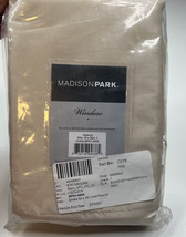 Madison Park NWT Valance 50”x26” cream Gold jeweled twist panel curtain sf - £18.22 GBP