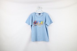 Vintage NASCAR Womens Medium Justice League Superman Kurt Busch T-Shirt ... - $39.55