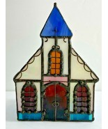 NOS 2000 Avon Stain Glass Church Candle Holder - $22.76