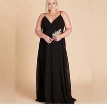 Birdy Grey KAIA DRESS CHIFFON BLACK Curve 1X NEW NWT WEDDING BRIDESMAID - $59.66 CAD