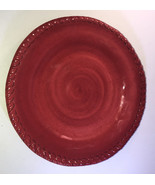 Pier 1 Imports Red/Maroon 9” Melamine Appetizer Plate-Dishwasher Safe-NE... - £23.44 GBP