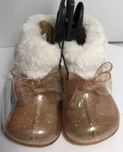 GARANIMALS Jelly Style Boots With Fur. Fur Is Removable Girls Infant Size 2  - £11.39 GBP