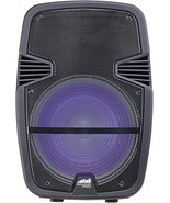 NAXA NDS-1517 Portable 15&quot; Bluetooth Party Speaker with Disco Light, 400... - £77.97 GBP