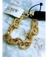 J Crew 8” Classic Ringstone/Sparkle Gold Bracelet. - $64.23