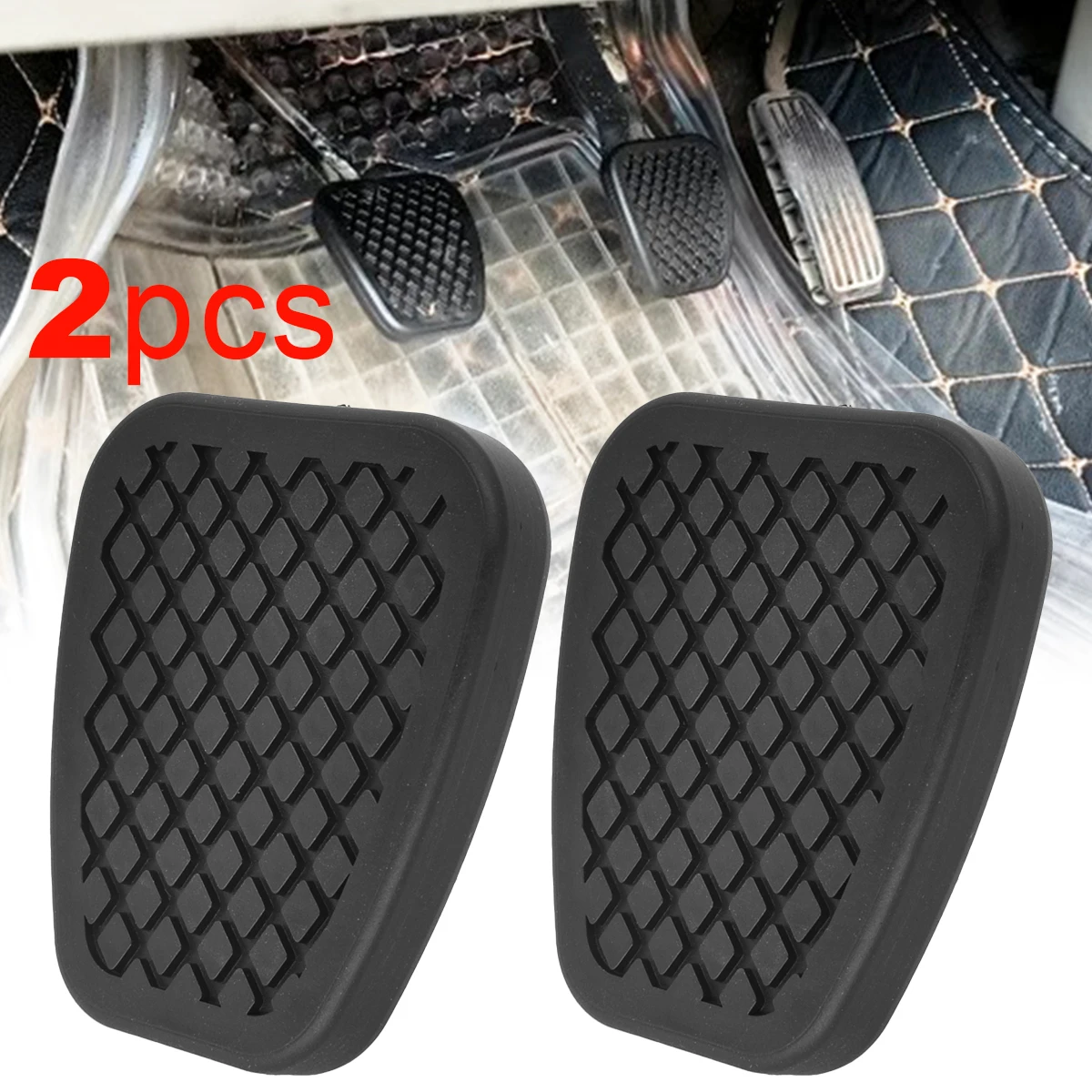 2pcs for honda jazz fit civic hrv crv car rubber brake clutch foot pedal pad covers thumb200
