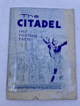 Vintage The Citadel Bulldogs 1957 Football Facts Media Guide Press Booklet Photo - £38.93 GBP