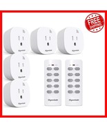 Compact Wireless Remote Control Outlet - 5 Outlets &amp; 2 Remotes,  Certified - $63.34 CAD