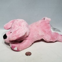 Animal Adventure Pink Puppy Dog Plush White Hearts on Ears and Paws 10" 2016 EUC - $15.95