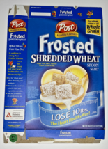 2006 EmptyFrosted Shredded Wheat 19OZ Cereal Box SKU U198/73 - $18.99
