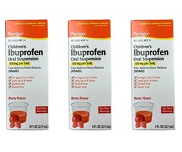Perrigo Ibuprofen Liquid BERRY FLAVOR 8oz BIG BOTTLE - $27.00