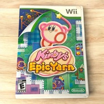 Kirby&#39;s Epic Yarn Nintendo Wii 2010 CIB Complete with Manual Tested Works - $16.82