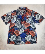 Chubbies Popover Shirt Mens Small Floral Multi Color Button Golf Hawaiia... - $30.32 CAD