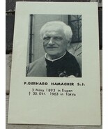 Nice Vintage Memorial Pamphlet 1963 P. Gerhard Hamacher - $18.51 MXN