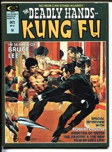 The Deadly Hands of Kung Fu #17 VF- 1975-Bruce Lee cover-Marvel Magazine - £64.08 GBP