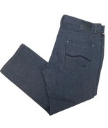 Vintage Y2K Enyce Raw Baggy Jeans Mens 44x32 Blue Embroidered Relaxed Wi... - £28.21 GBP