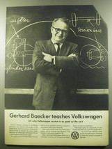 1959 Volkswagen Beetle Ad - Gerhard Baecker teaches Volkswagen - £11.73 GBP