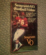 VTG Seagrams VO Foorball Video Sealed New 1988 30 Minutes VHS Tape - £7.81 GBP