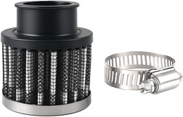 Car Air Intake Filter, 1&quot; 25mm Inlet Valve Cold Air Intake Filter Carbon... - $8.99