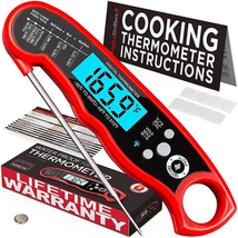 Instant Read Meat Thermometer for Grill and Cooking. Best Waterproof Ultra Fast - £16.87 GBP