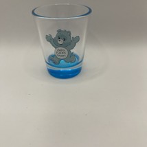 Care Bears Swear Bear Little Dreamboat Blue Glass Cup Whiskey Bar Zero “... - $6.90