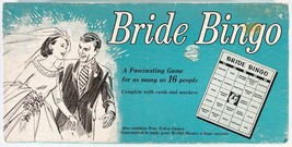 1957 Bride Bingo Vintage Board Game Leister Game Co. Complete Shower Wedding - £9.51 GBP