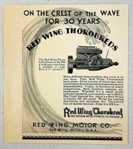 1930 Print Ad Red Wings Thorobreds Marine Motors Red Wing,Minnesota - £7.86 GBP