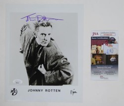 Johnny Rotten Signed 8x10 Promo Photo Singer PiL Sex Pistols Autographed JSA COA - £226.84 GBP