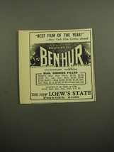 1960 Ben-Hur Movie Advertisement - Best Film of the Year! - £11.80 GBP