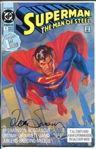 Superman - Man Of Steel #1 1990-DC-SIGNED-LOUISE SIMONSON-PHOTO-nm - £51.19 GBP
