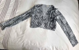 Phase Eight Bolero Silver And Grey with beads &amp; Sequins - Size 12 - £19.00 GBP