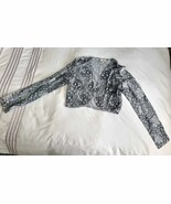 Phase Eight Bolero Silver And Grey with beads &amp; Sequins - Size 12 - $23.78