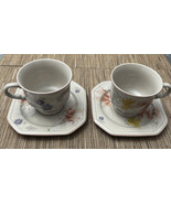 Mikasa Janette Continental F3753 Cup And Saucer Tea Coffee Set of 2 - $15.53