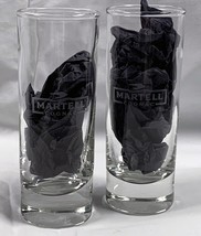 2 New Martell Cognac Etched 2 oz Shot Glasses - £19.74 GBP