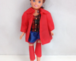 Vintage 1995 Mattel Barbie &amp; Friends Articulated 8&quot; Doll W/ Original Out... - $19.39